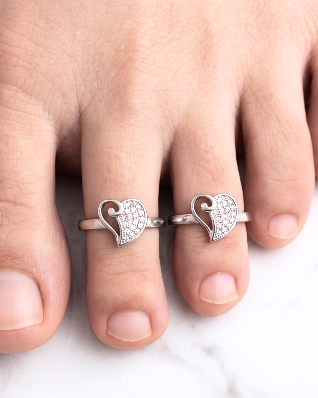Élaria Swirl Toe Rings