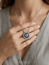 Eklavya Circular Evil Eye Necklace — catalog image 5