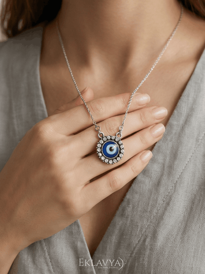 Evil Eye Circular Pendant