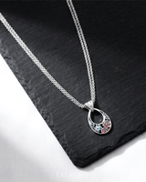 Eklavya Aurelia Mosaic Double Chain Necklace — catalog image 4
