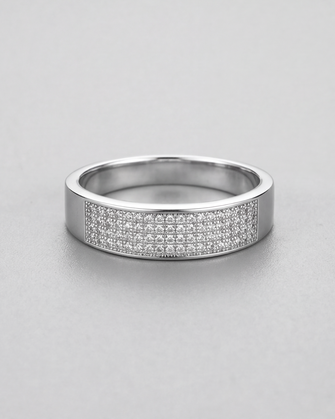 Aurora Pavé Band Ring – Small (4 Rows)