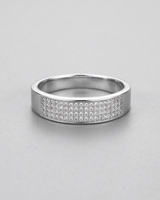 Eklavya Aurora Pavé Band Ring — 4 Row — catalog image 2
