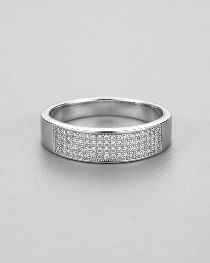 Aurora Pavé Band Ring – Small (4 Rows)