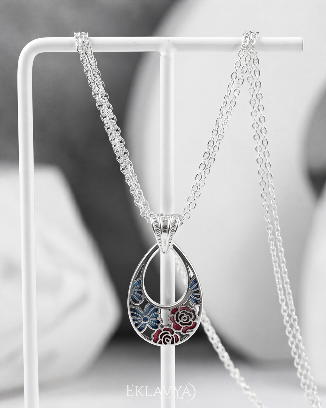 Aurelia Mosaic Double Chain Pendant