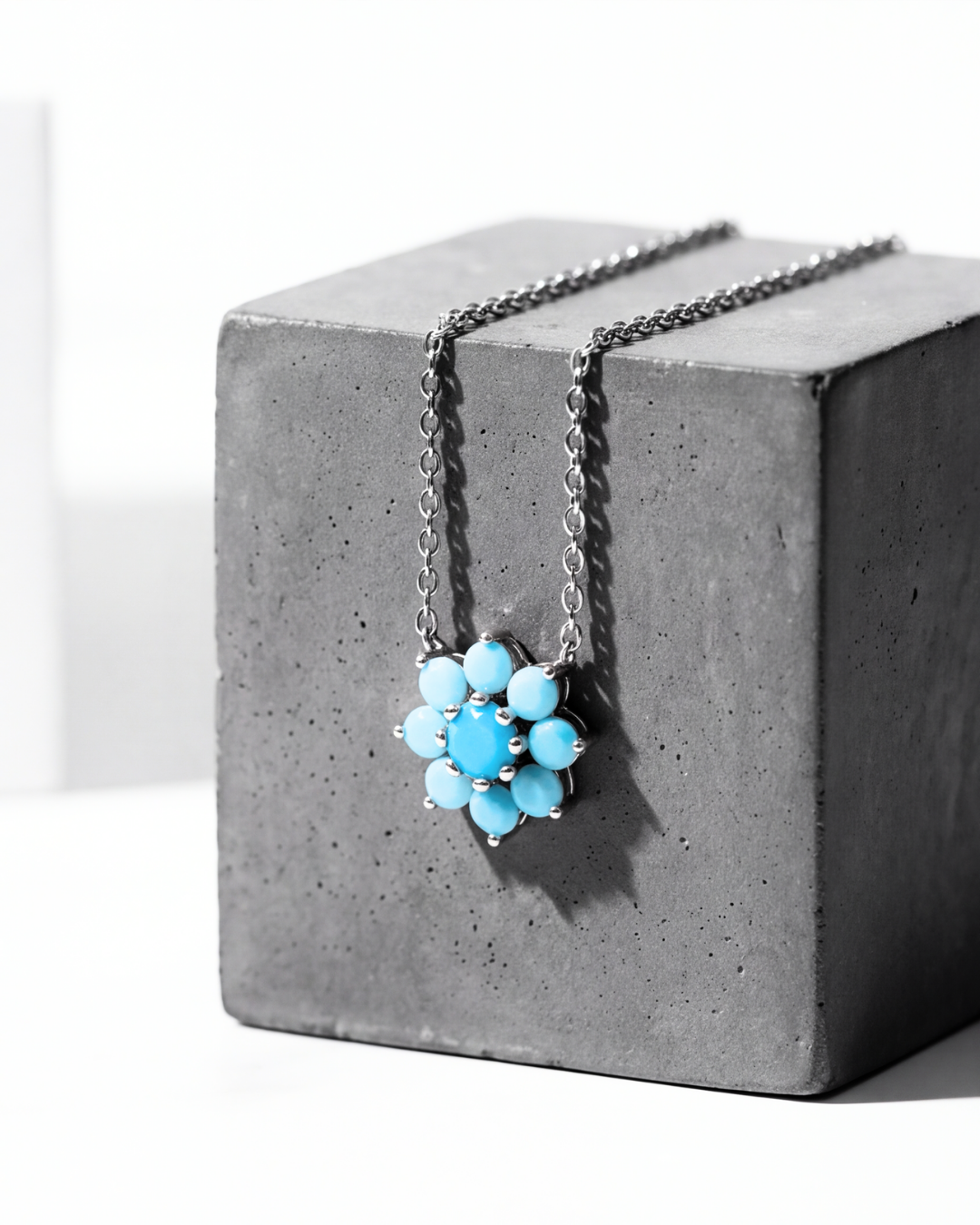 The Azure Blossom Pendant