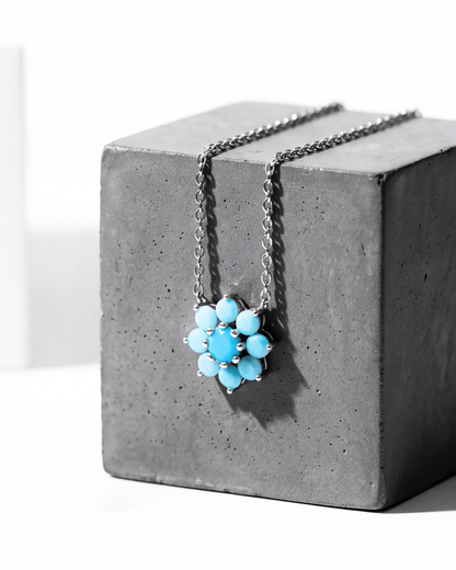The Azure Blossom Pendant