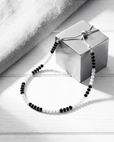 Eklavya Nazaria Black & White Anklet — catalog image 2