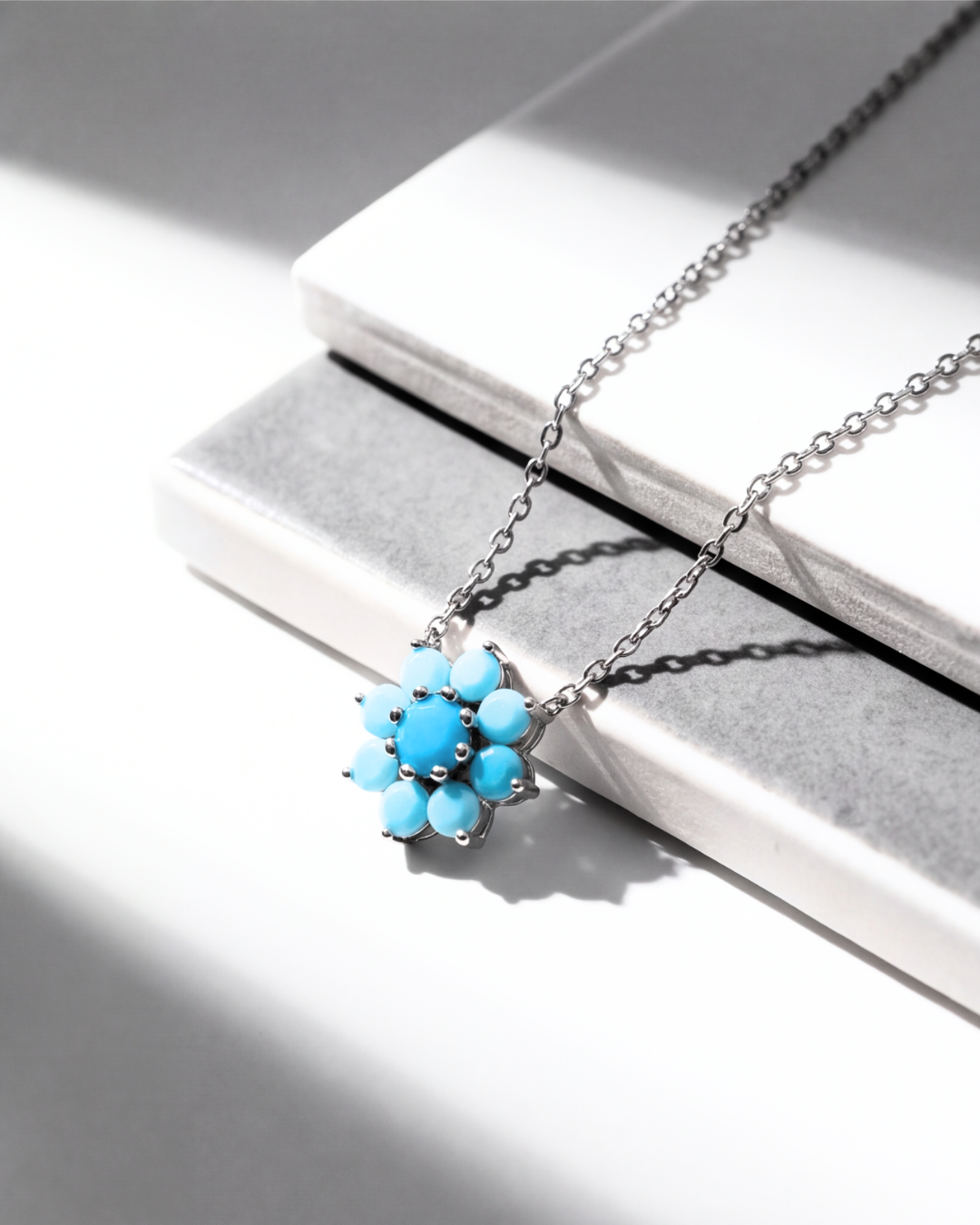 The Azure Blossom Pendant