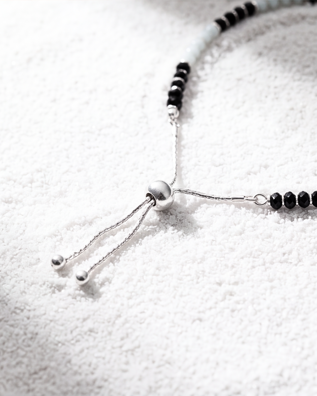 Eklavya Nazaria Black & White Anklet — catalog image 5