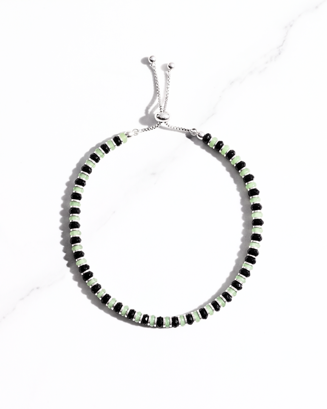 Eklavya Emerald Black & Green Nazaria Anklet — catalog image 2