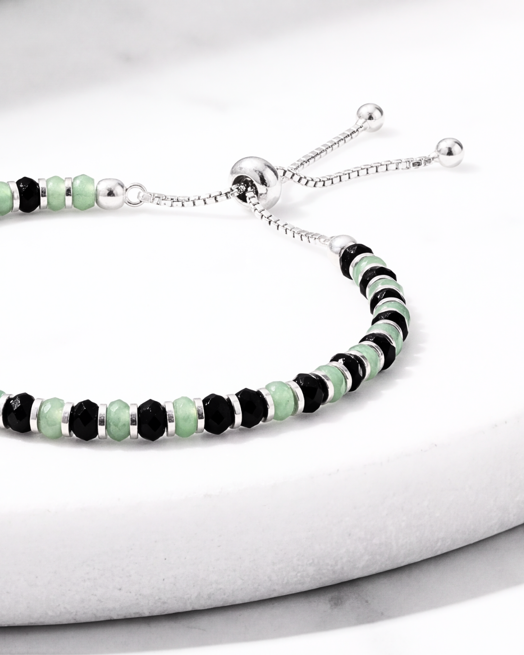 Eklavya Emerald Black & Green Nazaria Anklet — catalog image 4