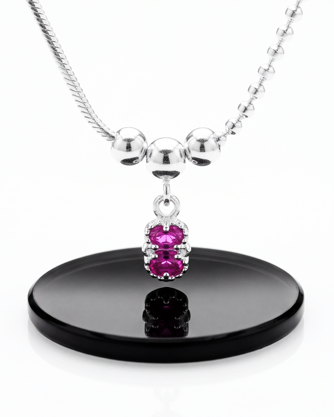 Ruby Charm Adjustable Anklet