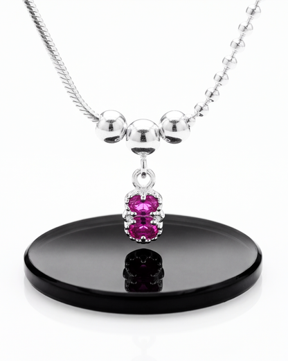 Ruby Charm Adjustable Anklet
