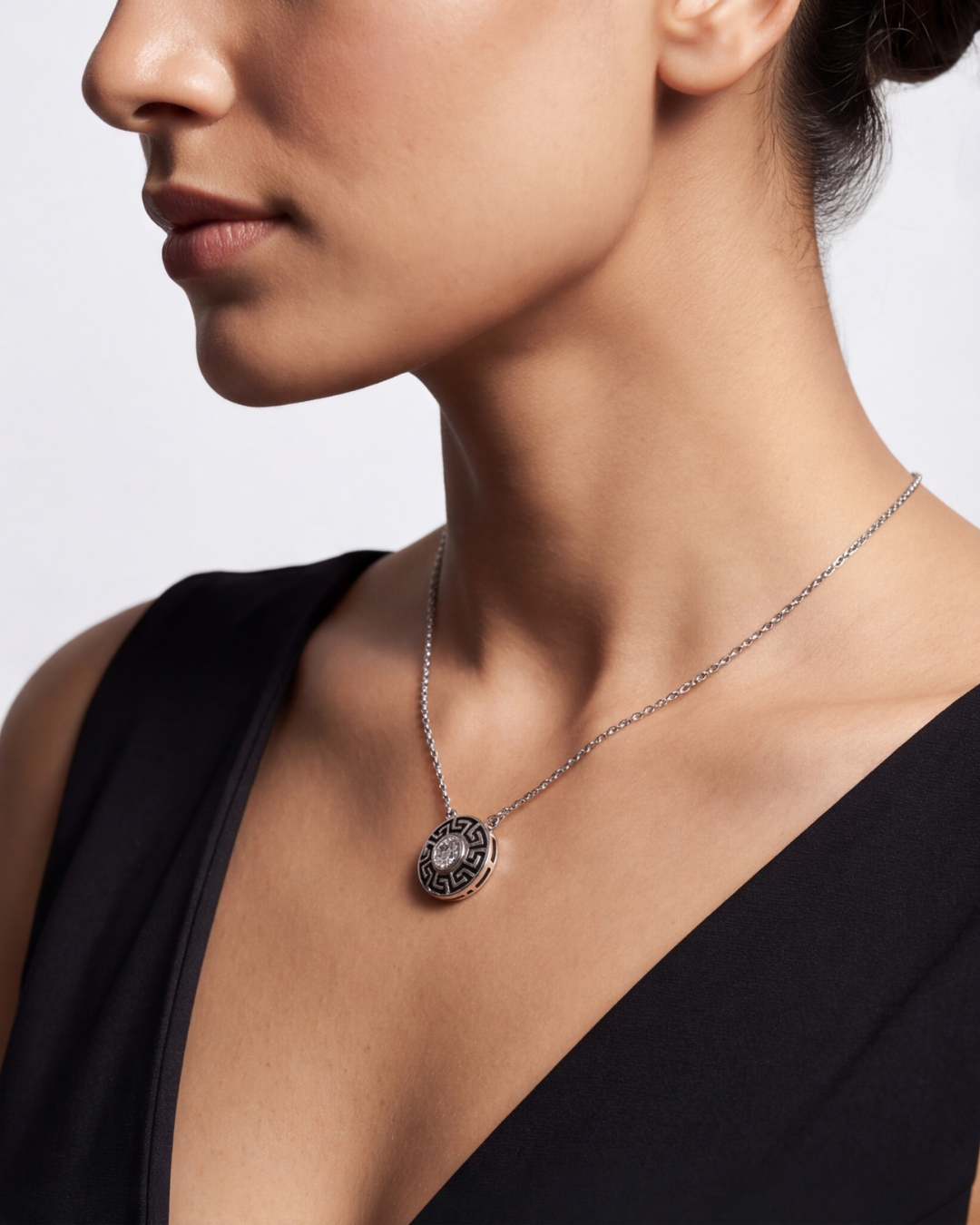 The Greek Key Radiance Pendant