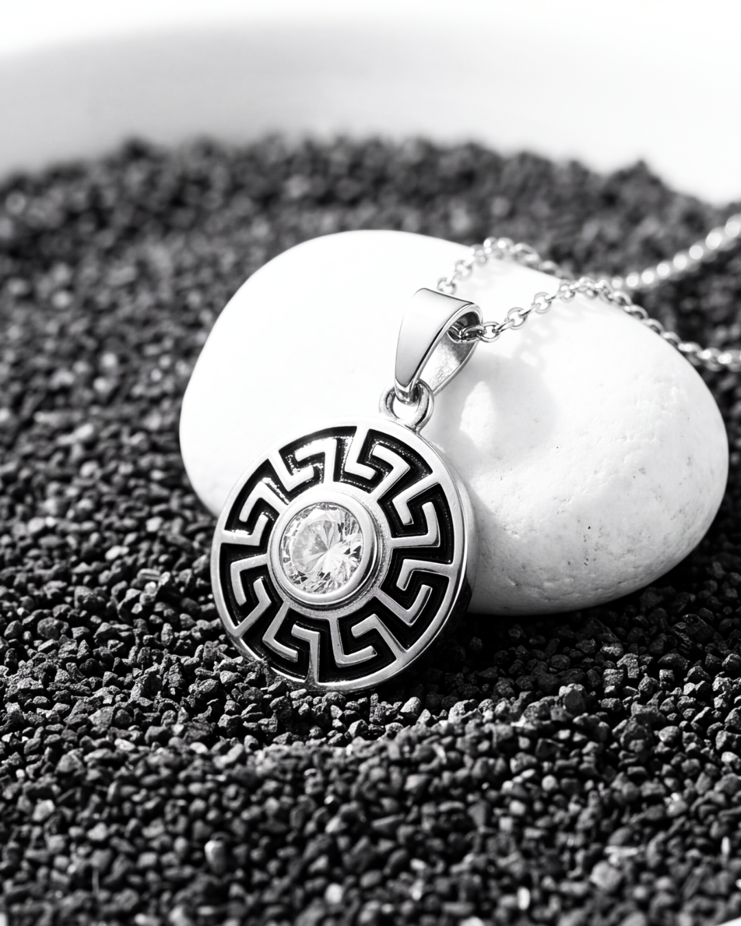 The Greek Key Radiance Pendant