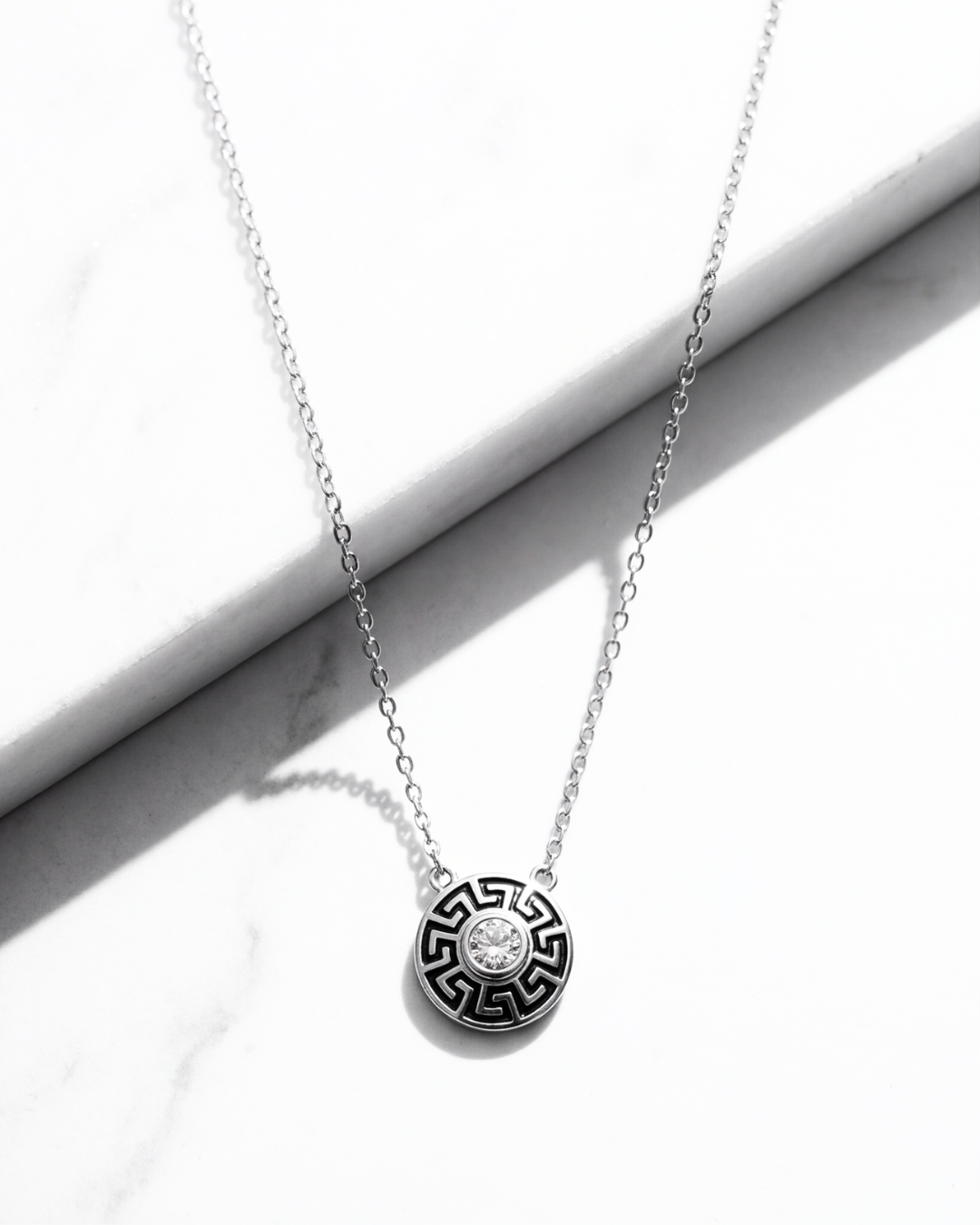 The Greek Key Radiance Pendant