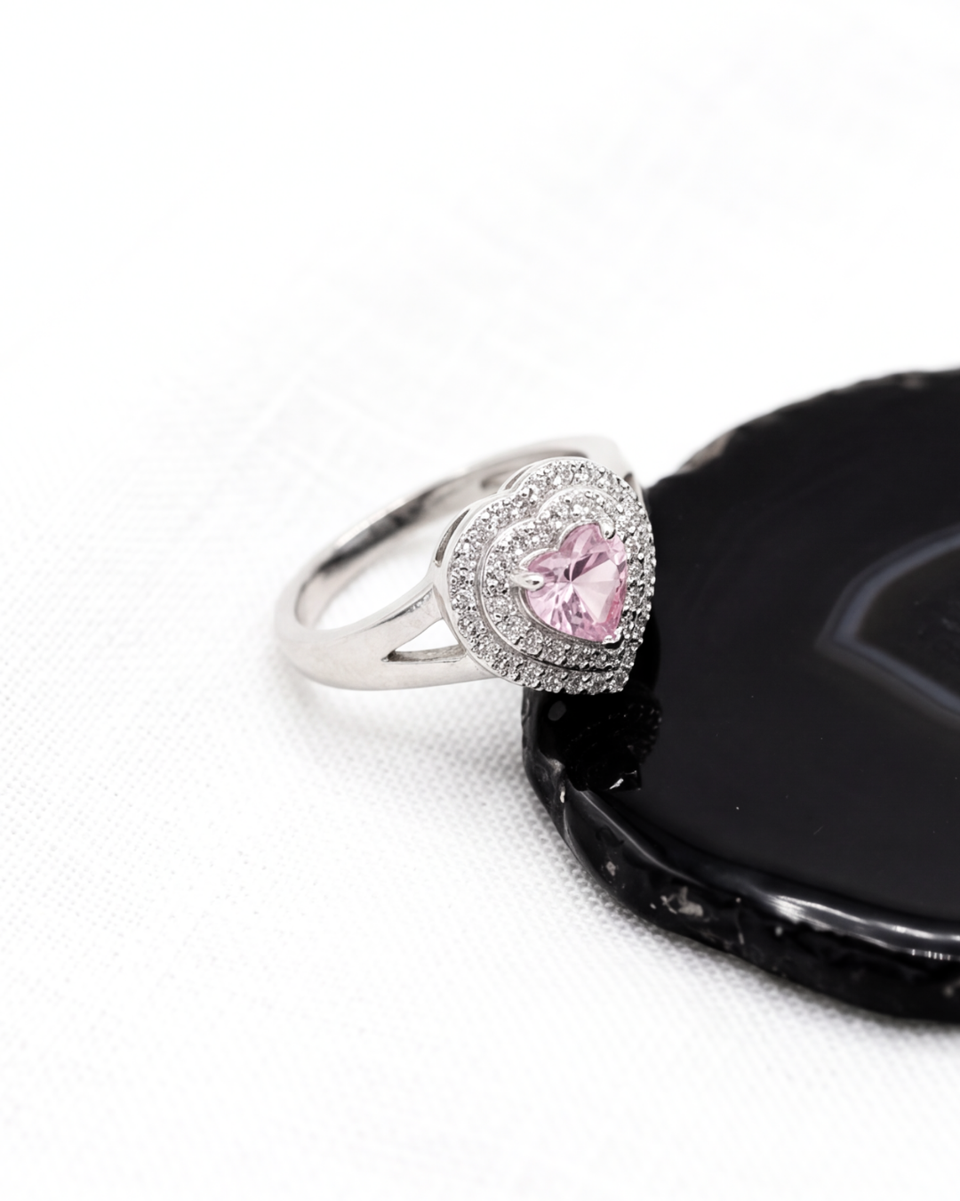Rosé Amour Halo Ring