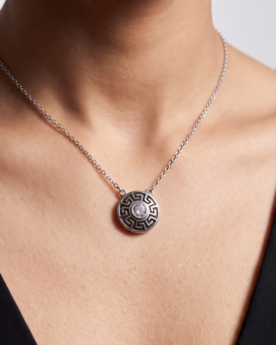 The Greek Key Radiance Pendant