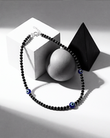 Eklavya Black Bead Evil Eye Nazaria Anklet — catalog image 5