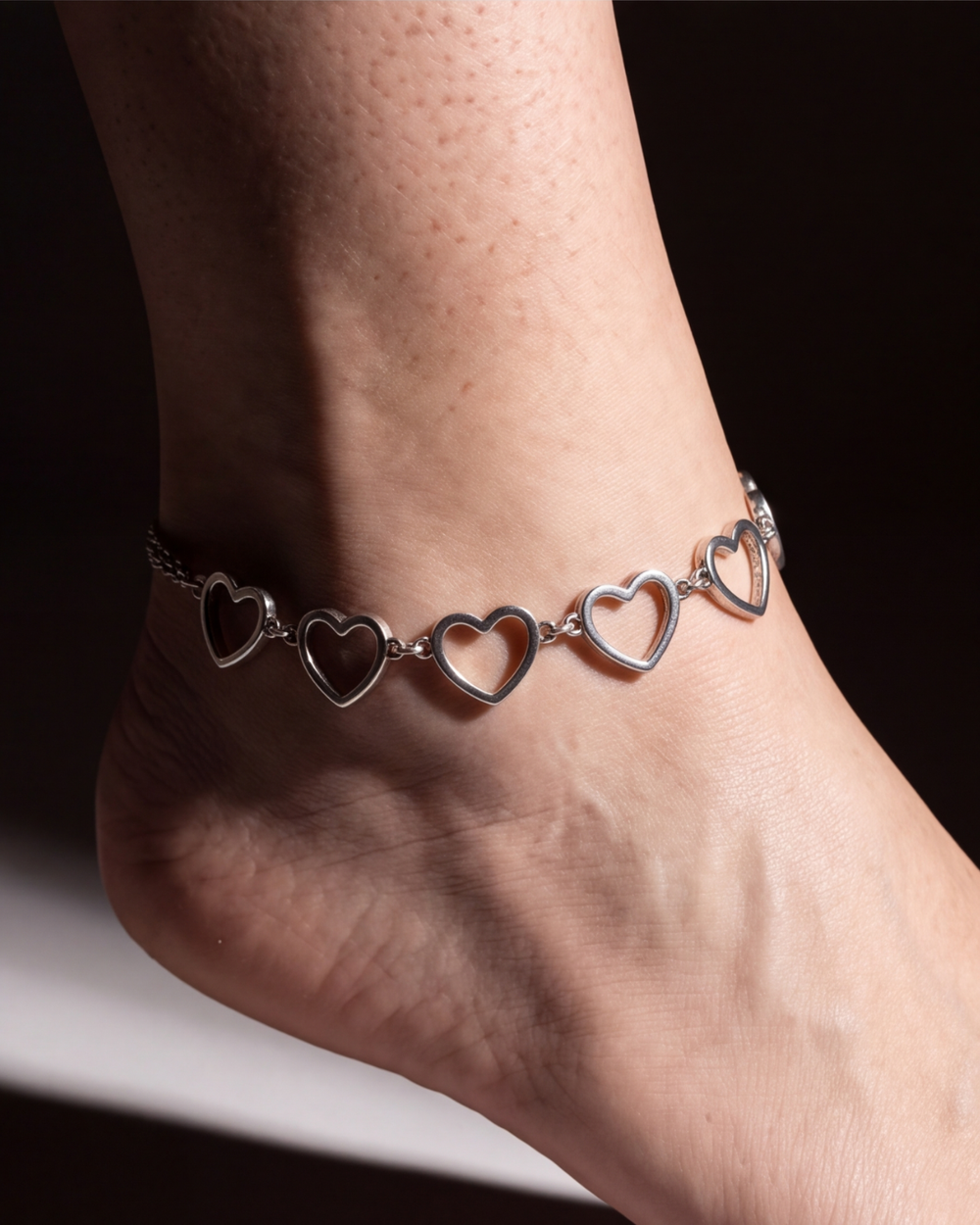 Heartline Charm Anklet