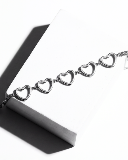 Heartline Charm Anklet