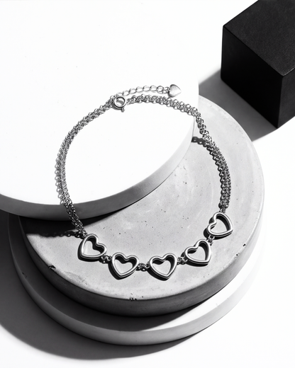 Heartline Charm Anklet