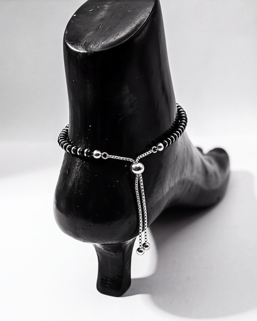 Eklavya Aqua & Black Nazaria Anklet — catalog image 2