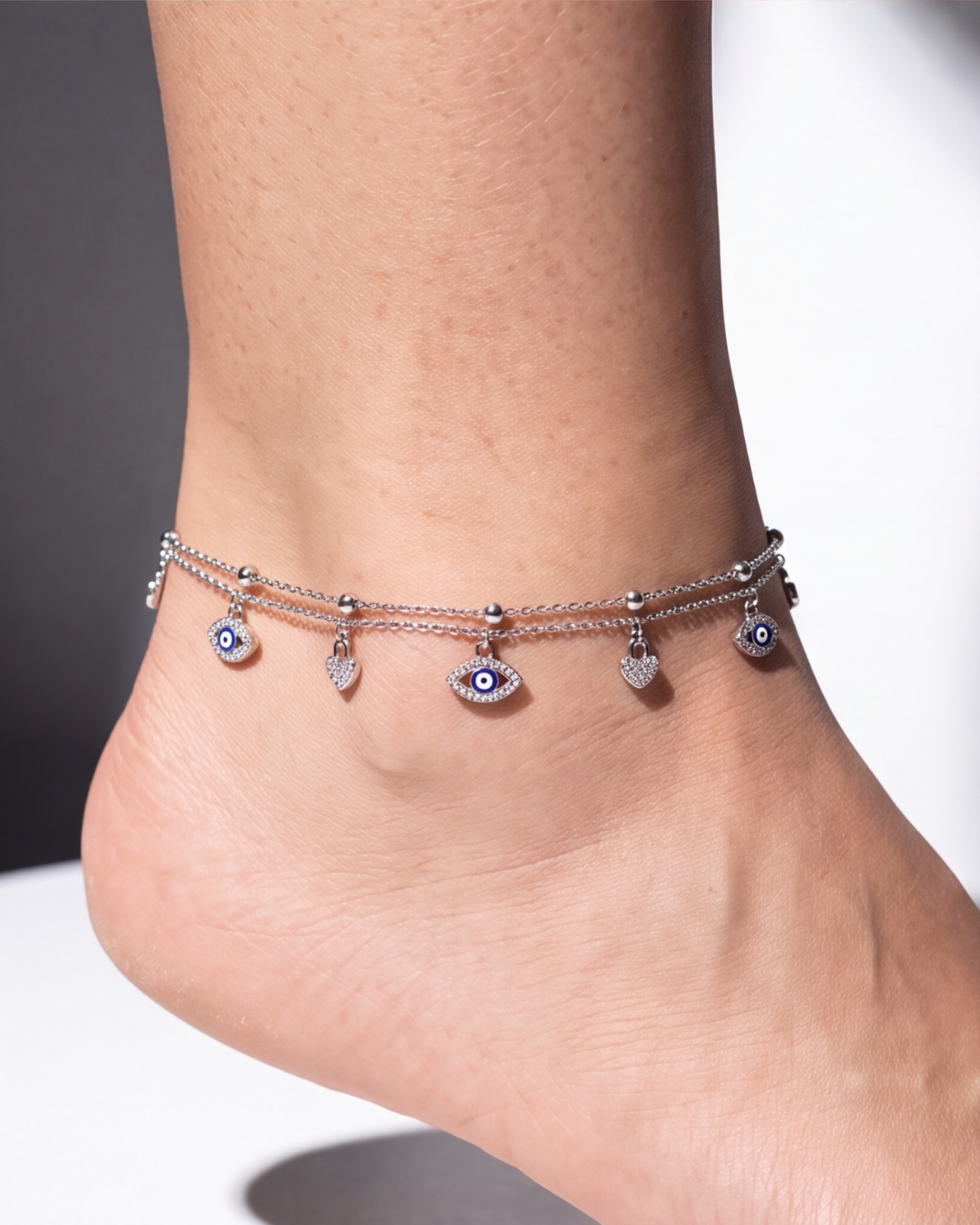 Nazaria Heart & Eye Anklet