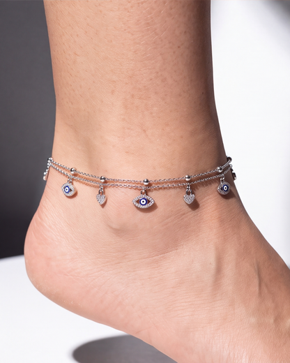 Nazaria Heart & Eye Anklet