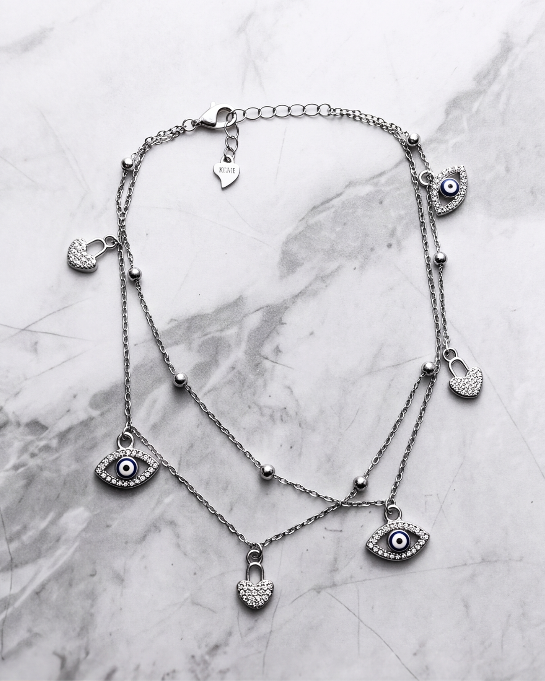 Nazaria Heart & Eye Anklet