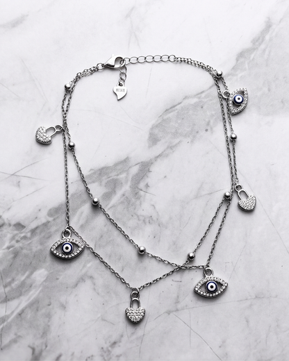 Nazaria Heart & Eye Anklet