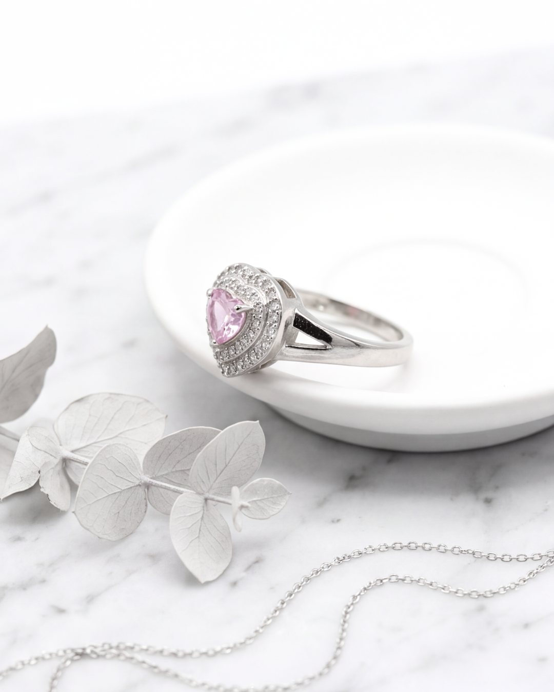 Rosé Amour Halo Ring