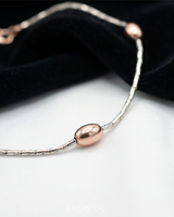 Eklavya Lunéa Two-Tone Bead Anklet — catalog image 2
