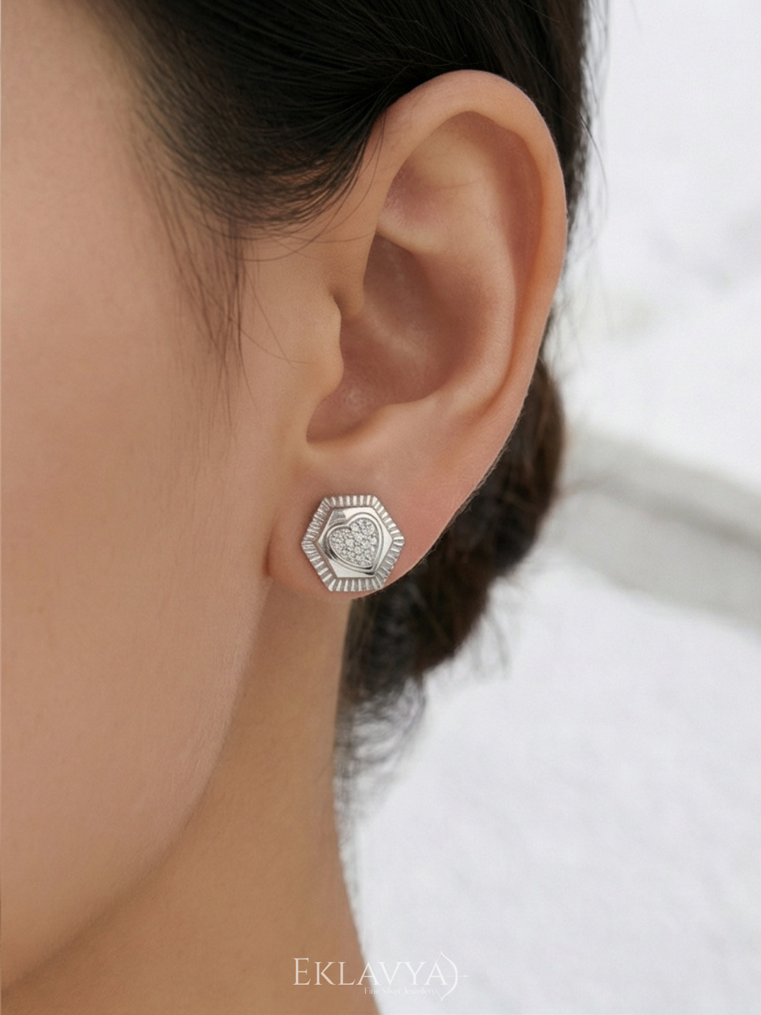 HexHeart Studs