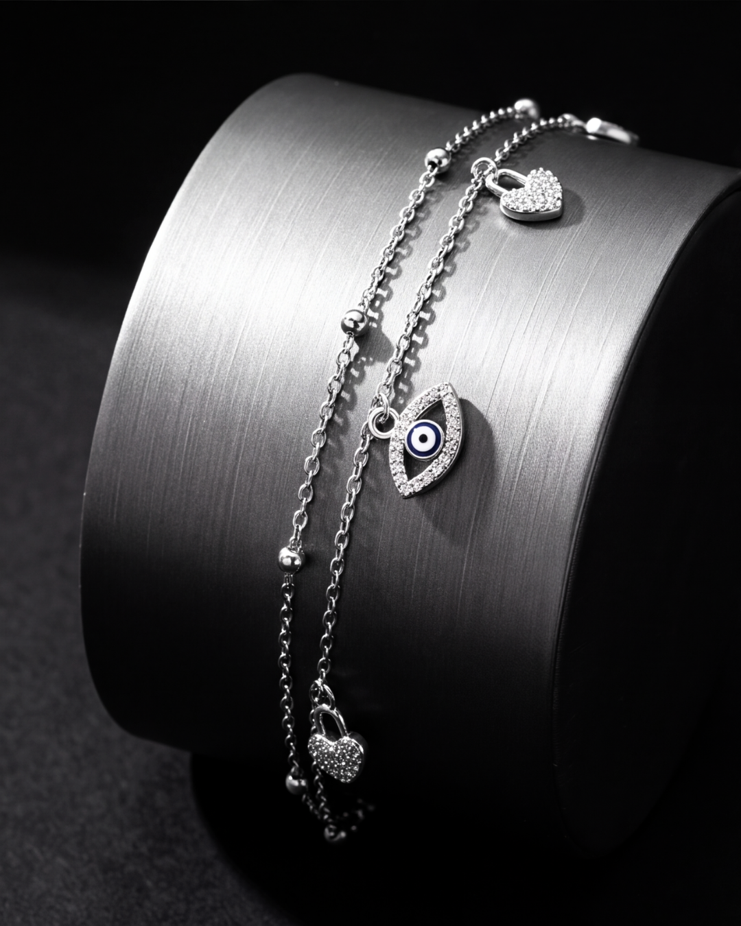 Nazaria Heart & Eye Anklet