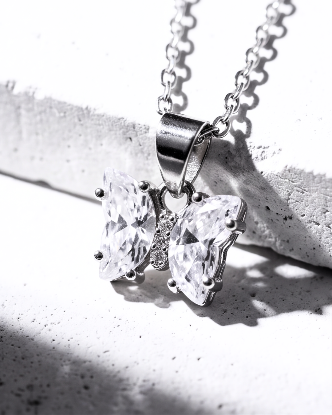 Crystal Butterfly Pendant