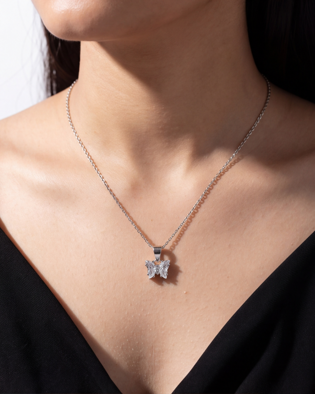 Crystal Butterfly Pendant