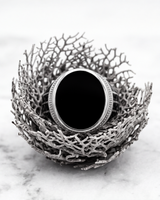 Obsidian Sovereign Signet Ring