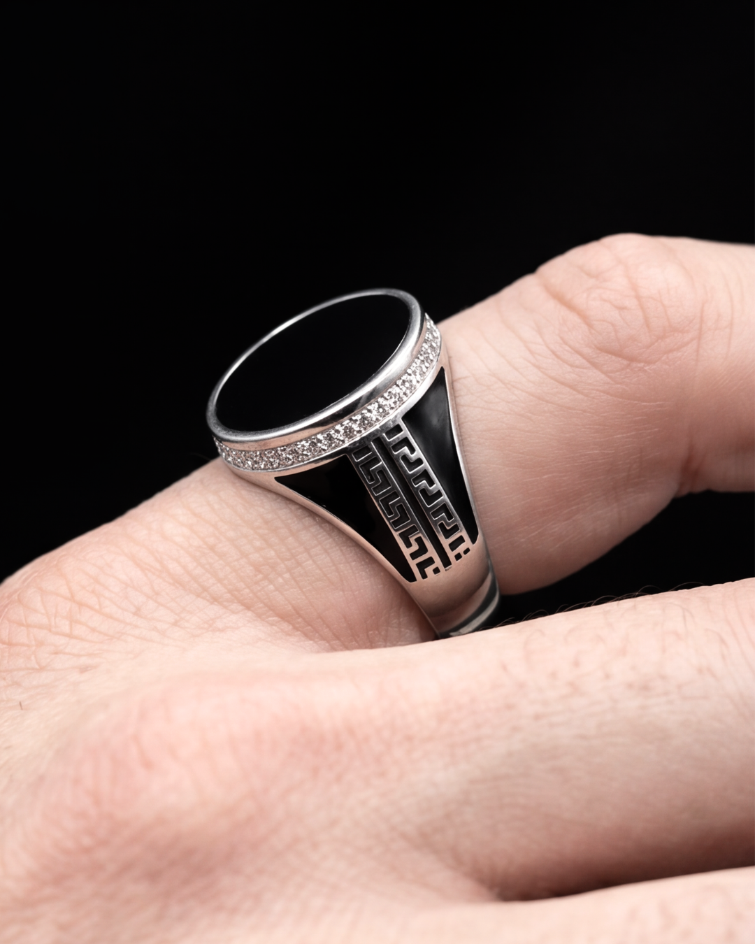 Noir Imperium Signet Ring