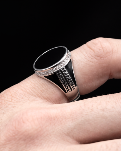 Noir Imperium Signet Ring