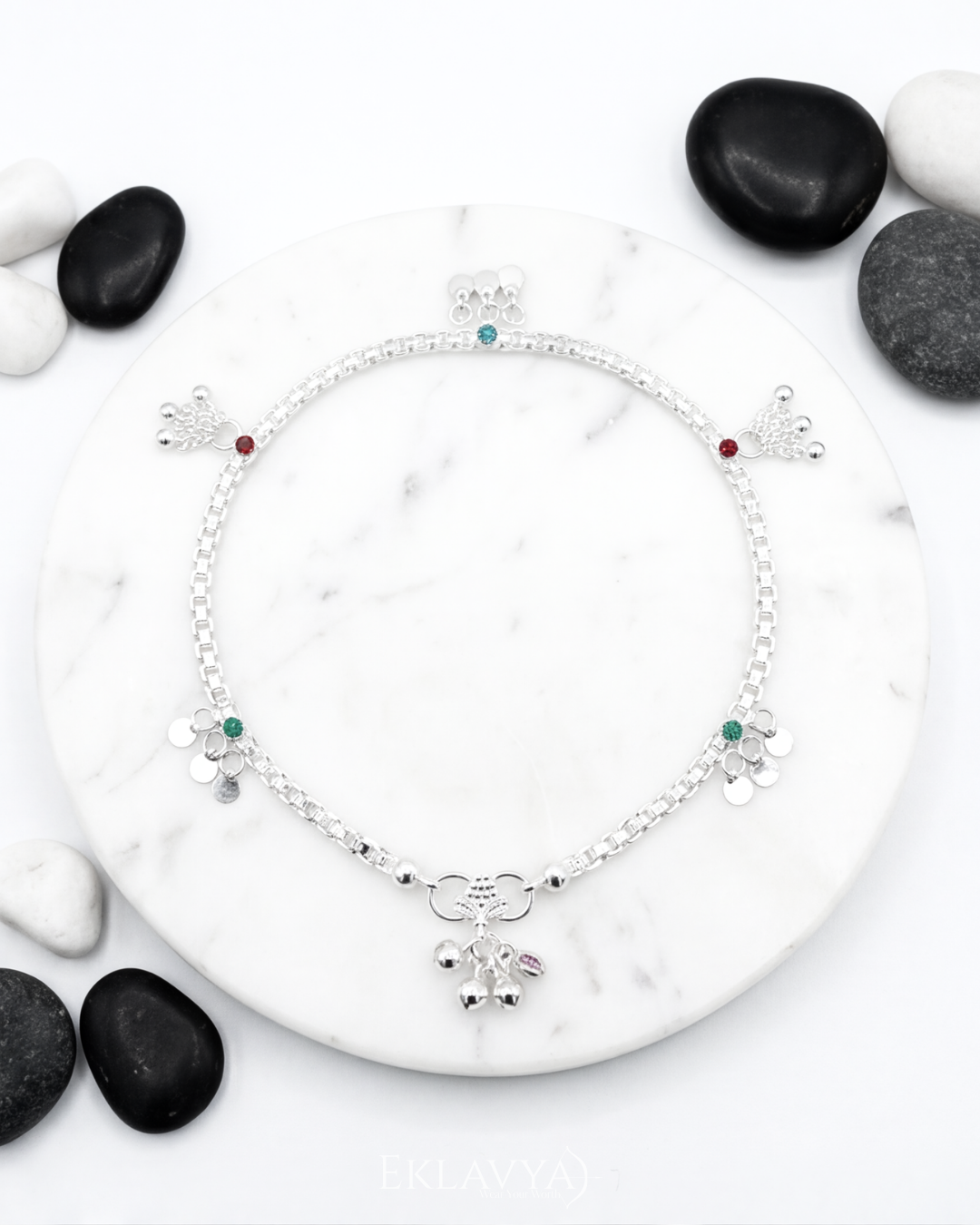 Roselle Tassel Anklet