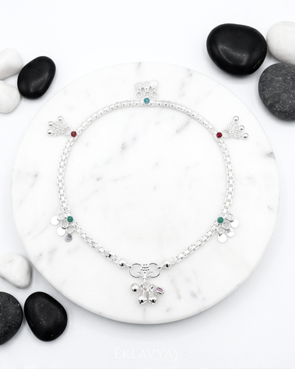 Roselle Tassel Anklet
