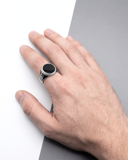Noir Imperium Signet Ring