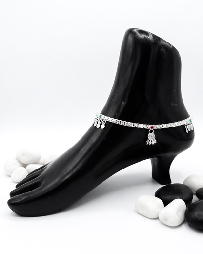 Roselle Tassel Anklet