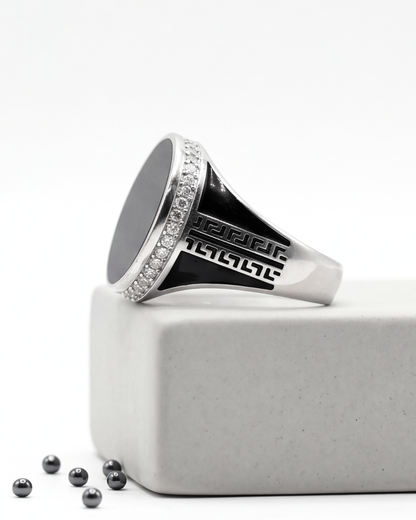 Noir Imperium Signet Ring