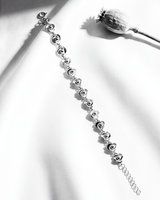 Swirl Link Silver Bracelet