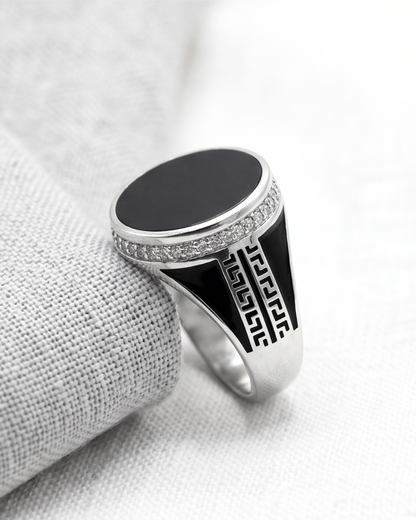 Noir Imperium Signet Ring