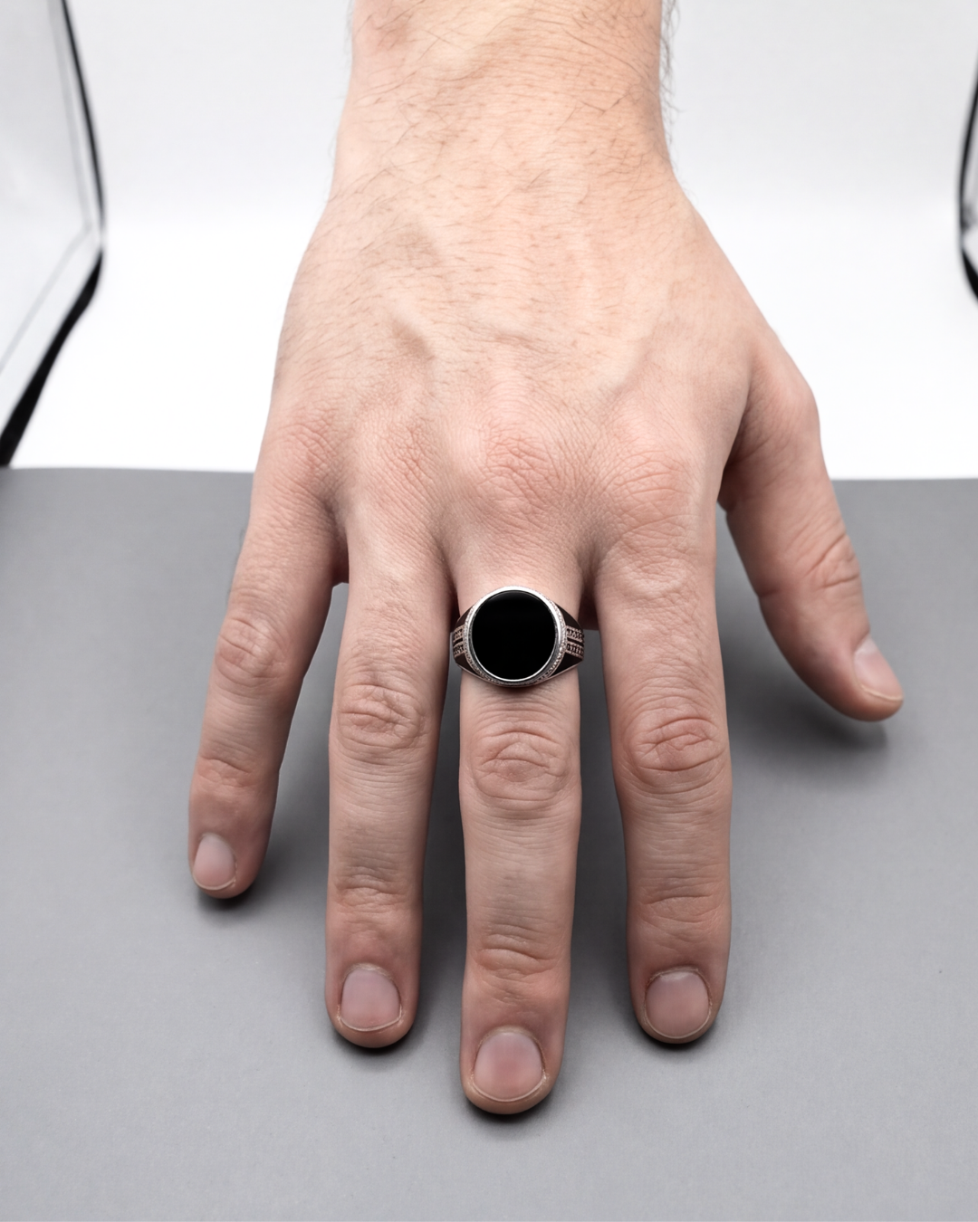 Noir Imperium Signet Ring