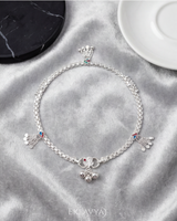 Eklavya Celestine Textured Tassel Anklet — catalog image 2