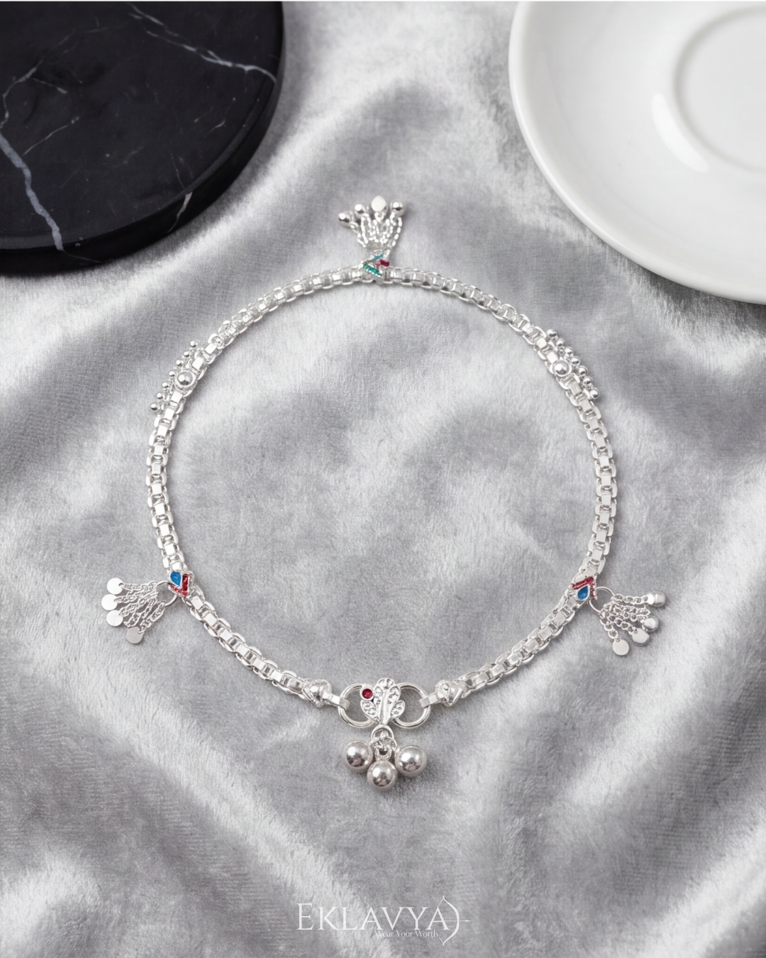 Celestine Tassel Anklet